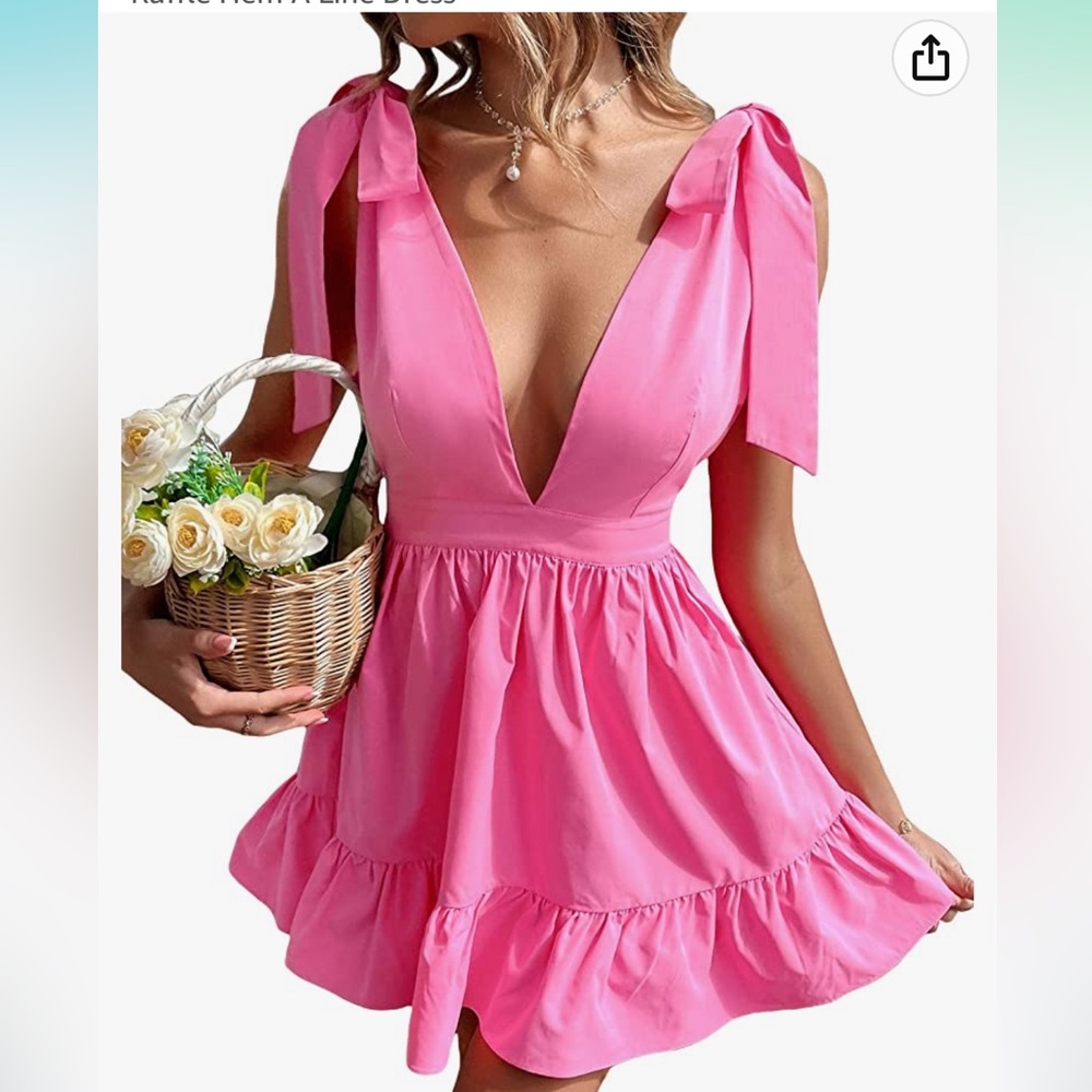 Hot pink dress